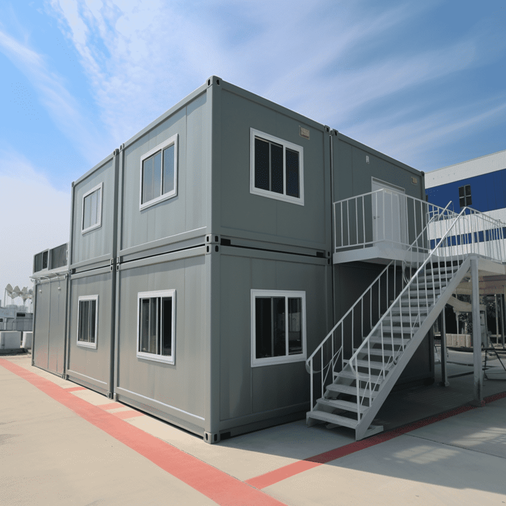 Experience the versatility of our multi-level flat pack container houses - expand your living space vertically.