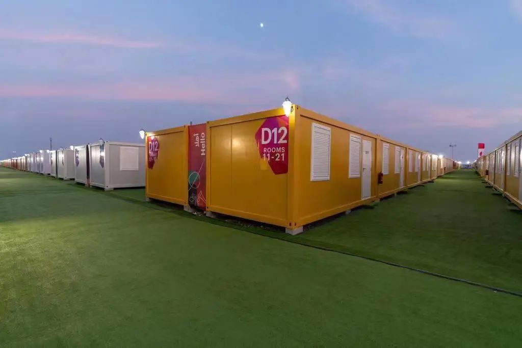 The flat pack container house used for the World Cup in Qatar was built quickly to complete the game.