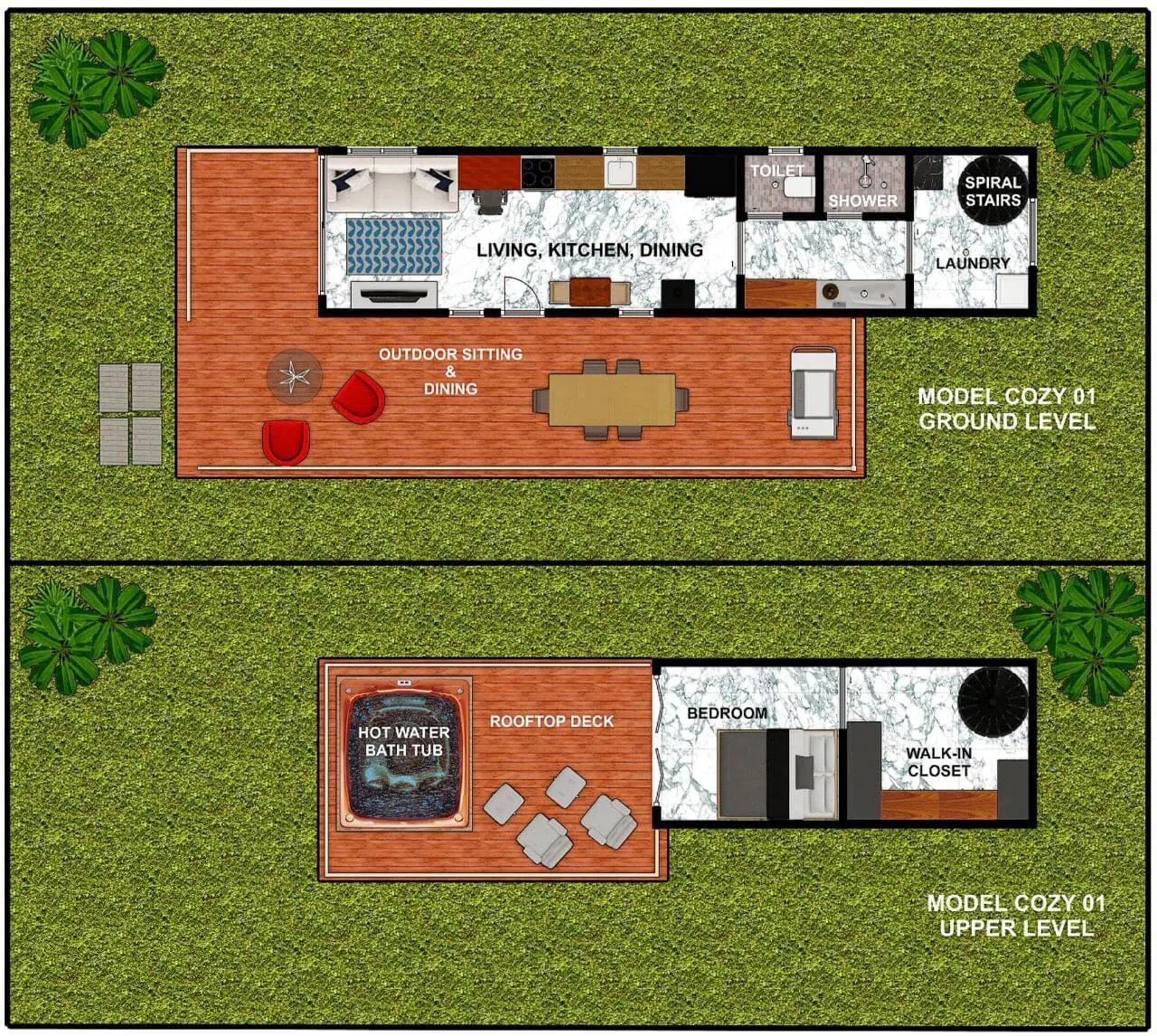 480-Square-Foot Backyard Shipping Container House